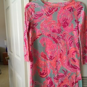 Lilly Pulitzer girls pink and blue dress